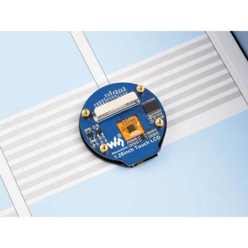 Pojemnościowy okrągły wyświetlacz LCD IPS 1,28" 240 x 240 panel ze szkła hartowanego dla Raspberry Pi, Ardiuno, STM32