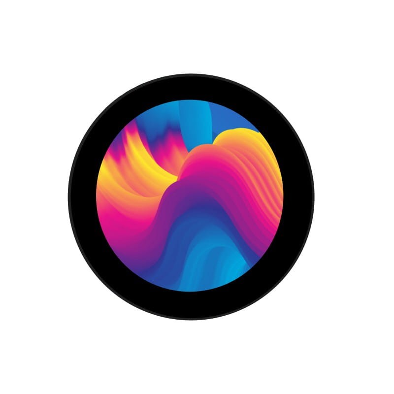 Kapazitiver runder 3,4" 800x800 IPS LCD-Display mit gehärteter Glasplatte für Raspberry Pi