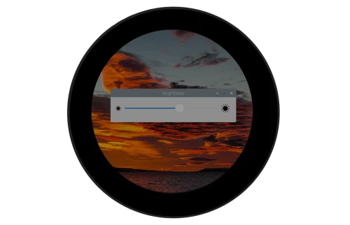 Kapazitiver runder 3,4" 800x800 IPS LCD-Display mit gehärteter Glasplatte für Raspberry Pi