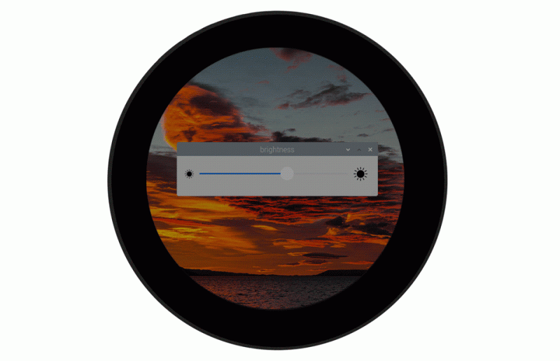 Kapazitiver runder 3,4" 800x800 IPS LCD-Display mit gehärteter Glasplatte für Raspberry Pi