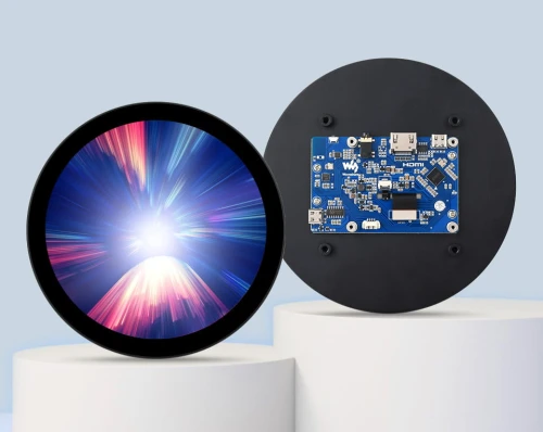 Kapazitiver runder IPS-LCD-Bildschirm 5" 1080x1080 mit gehärtetem Glaspanel