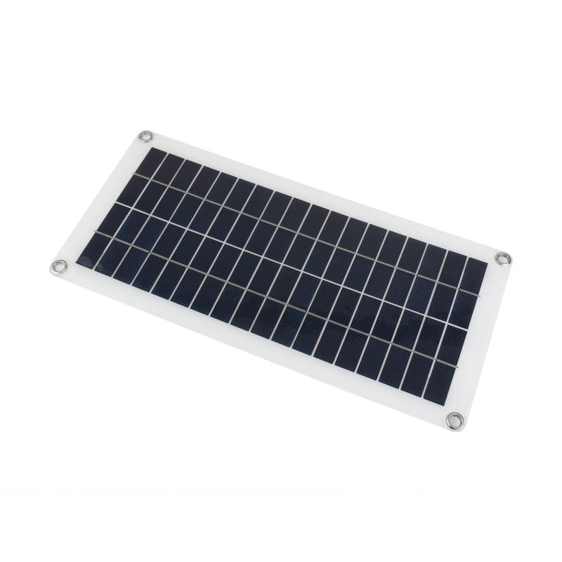 Polycrystalline Silicon Flexible Solar Panel 18V 10W with Two USB Ports