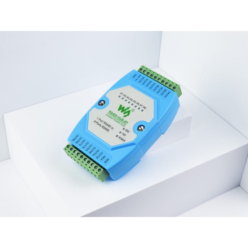 Isolated 8-Channel RS485 Hub Concentrator