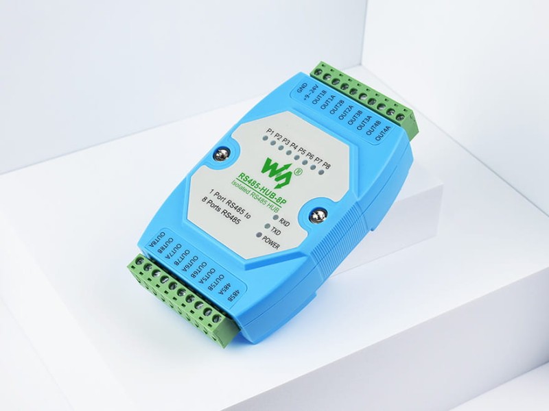 Isolated 8-Channel RS485 Hub Concentrator