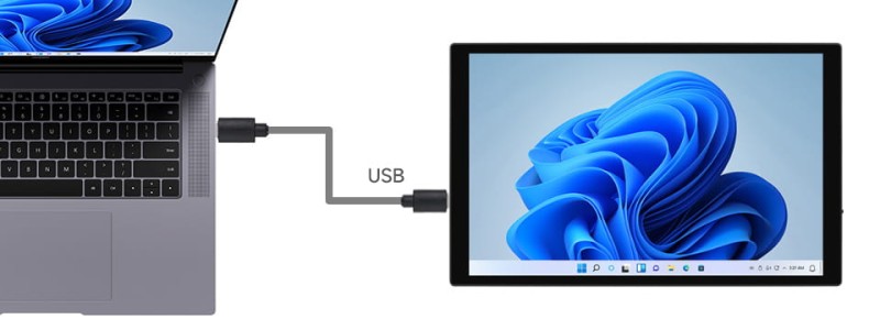 Pojemnościowy wyświetlacz 10.1" 1280 x 800 HP-CAPLCD w aluminowej obudowie dla Raspberry Pi, PC, Jatson, Smartfon