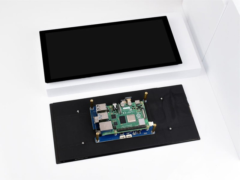 10,4" 1600 x 720 HP-CAPQLED kapazitiver Bildschirm für Raspberry Pi, PC, Jatson