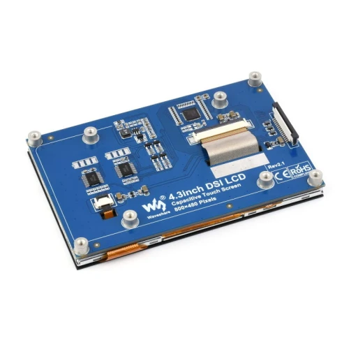4,3-Zoll kapazitiver DSI QLED-Bildschirm mit 800x480 Auflösung für Raspberry Pi