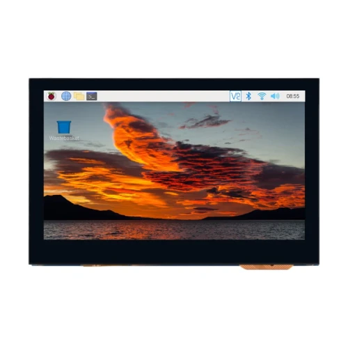 4,3-Zoll kapazitiver DSI QLED-Bildschirm mit 800x480 Auflösung für Raspberry Pi