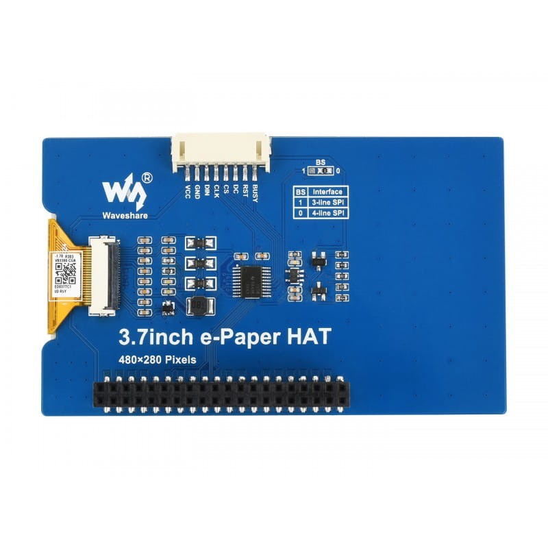 3,7-calowy e-papierowy wyświetlacz 480x280 dla Raspberry Pi