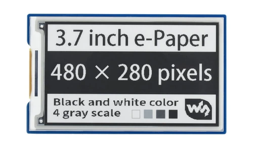 3,7-calowy e-papierowy wyświetlacz 480x280 dla Raspberry Pi