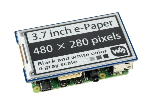 3,7-calowy e-papierowy wyświetlacz 480x280 dla Raspberry Pi
