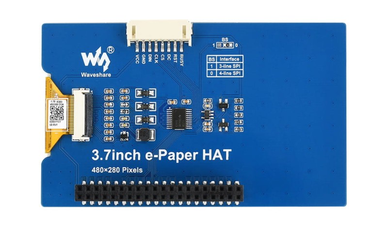 3,7-calowy e-papierowy wyświetlacz 480x280 dla Raspberry Pi