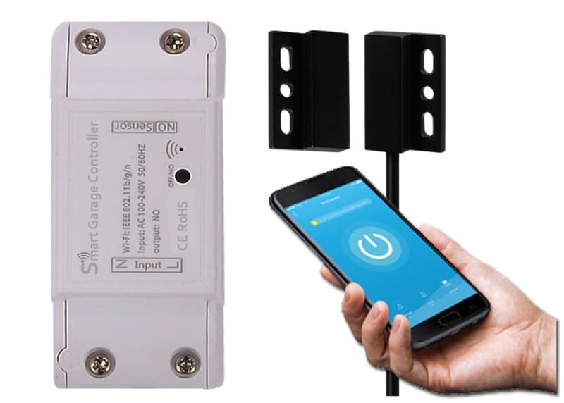 Sterownik bramy drzwi garażowych Wifi Tuya z czujnikiem otwarcia