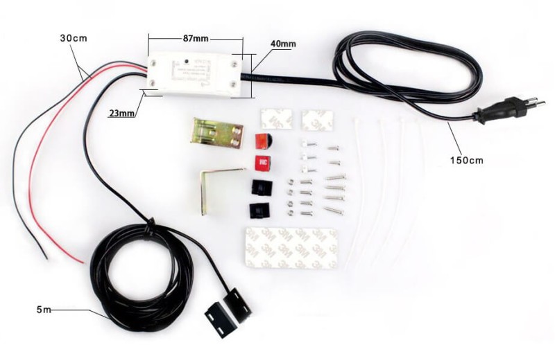 Sterownik bramy drzwi garażowych Wifi Tuya z czujnikiem otwarcia