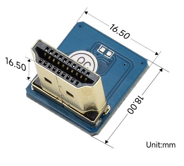 Pionowy adapter HDMI na FFC