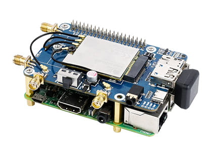 Moduł 4G/5G SIM8262E-M2 z obudową, obsługa GPS, Glonass, Galileo dla Raspberry Pi
