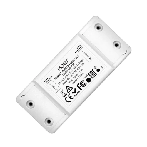 Inteligentny moduł włącznika Wi-Fi/RF 433, jednokanałowy z wyłącznikiem czasowym dla aplikacji Tuya