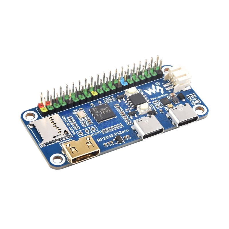 RP2040-PiZero Deska pro vývoj s 264KB SRAM a 16MB Flash pamětí a dvoujádrovým ARM procesorem