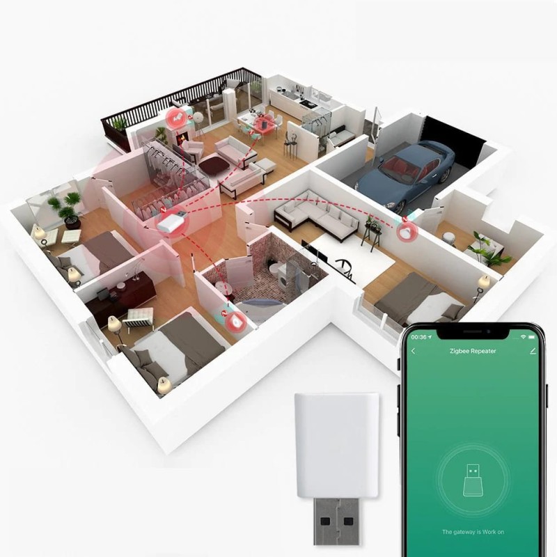 Repeater Wzmacniacz Sygnału ZIGBEE TUYA