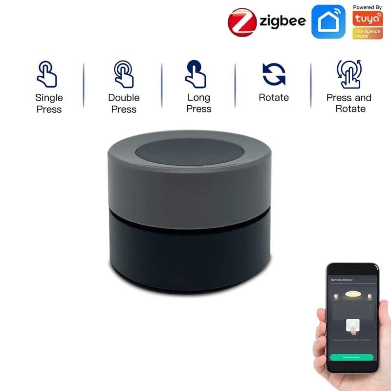Inteligentny Bezprzewodowy Obrotowy Przełącznik Scen dla aplikacji Tuya \ Smart Life.