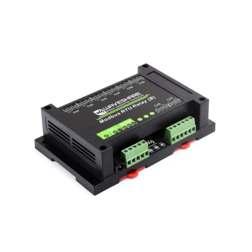 Moduł z 8 przekaźnikami sterowany RS485 Modbus RTU