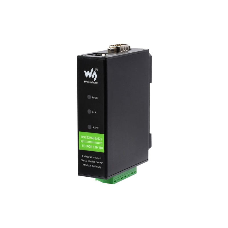 Serwer szeregowy RS232/485/422 na Ethernet POE