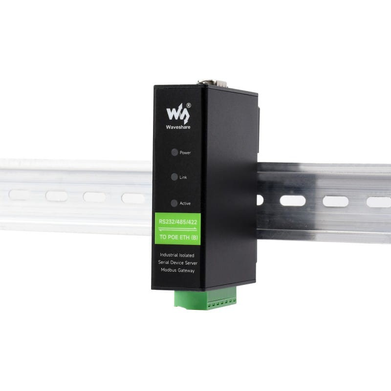 Serwer szeregowy RS232/485/422 na Ethernet POE