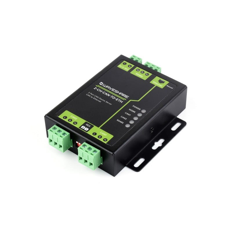 Industrial 2-Channel CAN to Ethernet Server