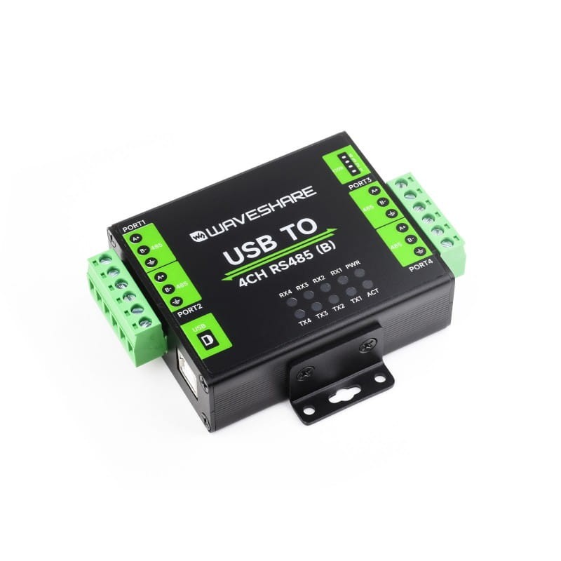 Industrial Four-Channel USB to RS485 Converter