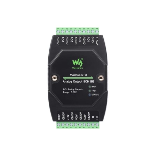 Eight-channel Modbus RTU - 0-10V Voltage Output