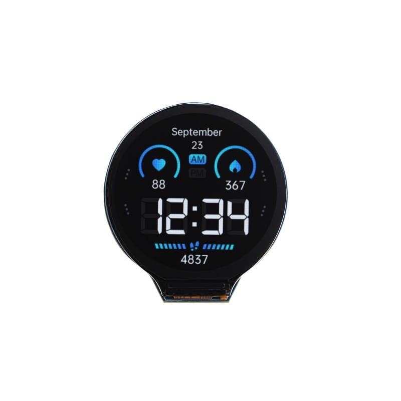 ESP32-S3-LCD-1.28 Development Board with Dual-Core Xtensa Processor and 1.28" Circular Display