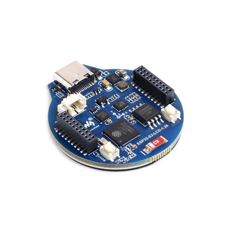 ESP32-S3-LCD-1.28 Development Board with Dual-Core Xtensa Processor and 1.28" Circular Display