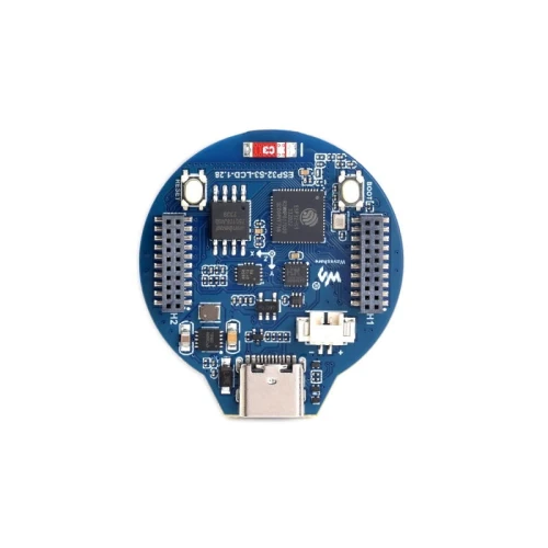 Płytka rozwojowa ESP32-S3-LCD-1.28 z dwurdzeniowym procesorem Xtensa i okrągłym wyświatlaczem 1,28"
