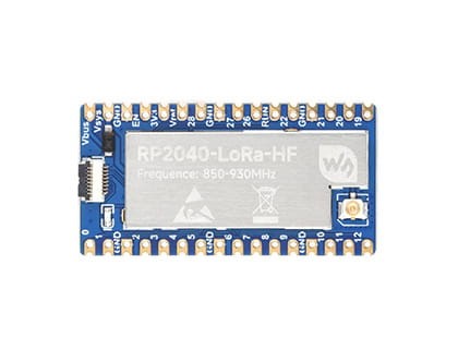 Entwicklungsplatine RP2040-LoRa HF mit Corex M0+ Prozessor