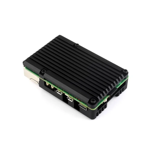 Obudowa z aluminium dla Raspberry Pi 5 z wentylatorem sterowanym temperaturą