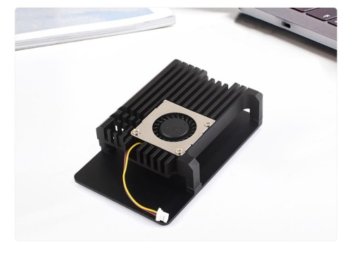 Obudowa z aluminium dla Raspberry Pi 5 z wentylatorem sterowanym temperaturą