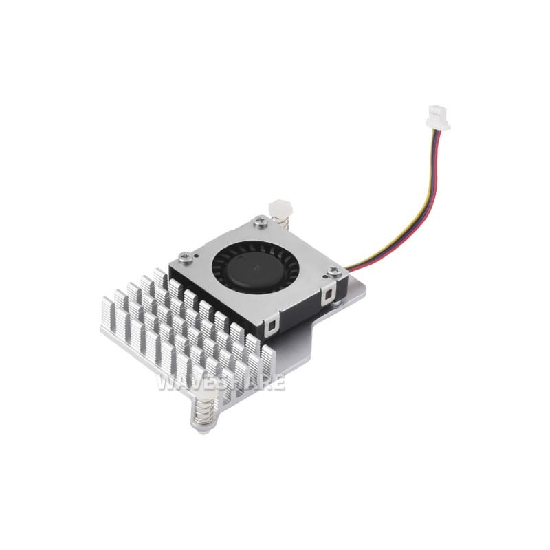 Radiator z aluminium z wentylatorem dedykowany dla Raspberry Pi 5