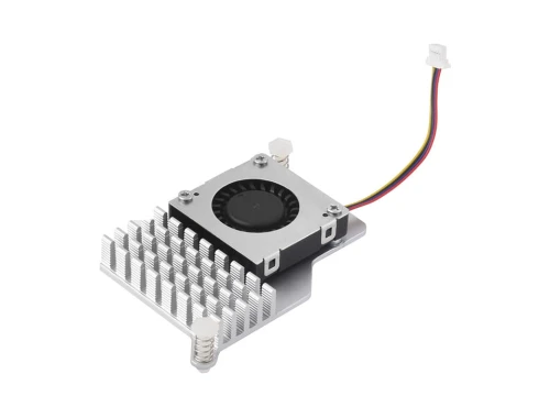 Radiator z aluminium z wentylatorem dedykowany dla Raspberry Pi 5