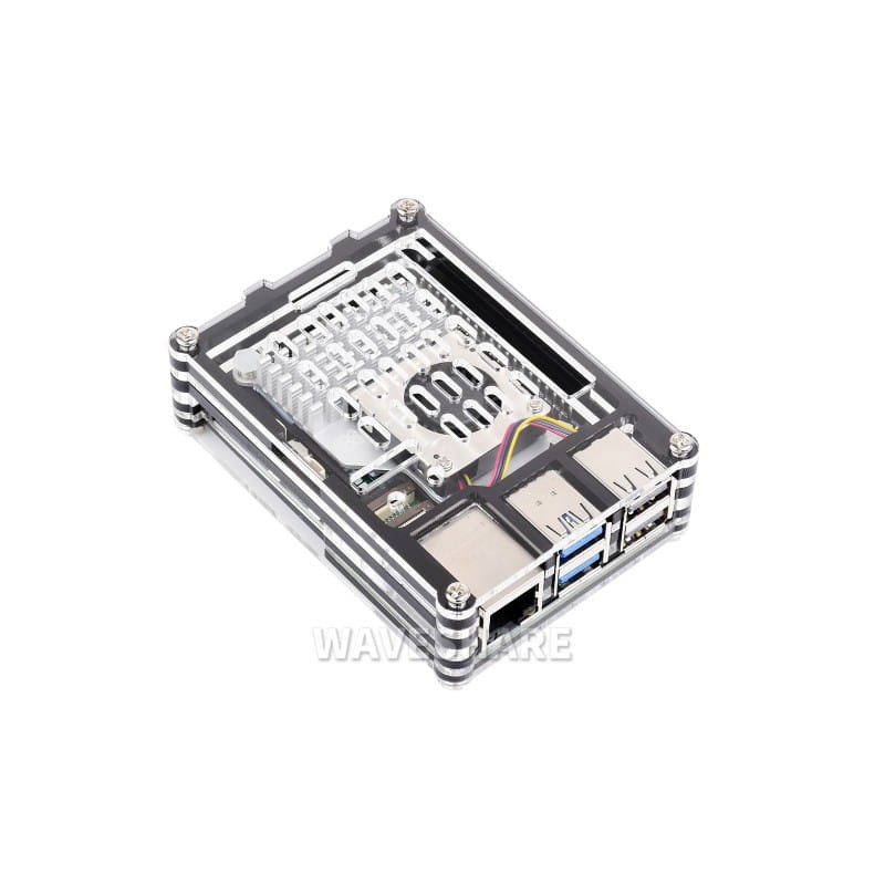 Przezroczysta obudowa akrylowa dla Raspberry Pi 5