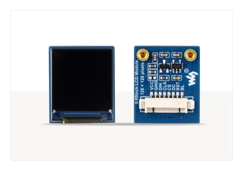 Moduł wyświetlacza LCD 0.85" , IPS, 128x128, interfejs SPI, 65K kolorów dla Raspberry Pi, Arduino, STM32, ESP32, RP2040, Jetson