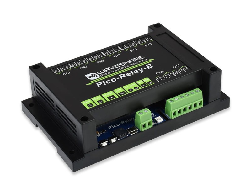 Moduł przekaźnikowy 8-kanałowy dla Raspberry Pi Pico