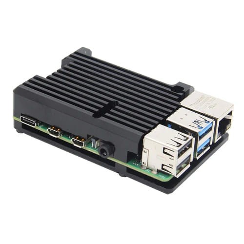 Lekka aluminiowa obudowa dla Raspberry Pi 4B, radiator pasywne chłodzenie