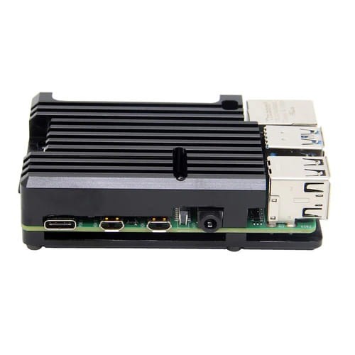 Lekka aluminiowa obudowa dla Raspberry Pi 4B, radiator pasywne chłodzenie