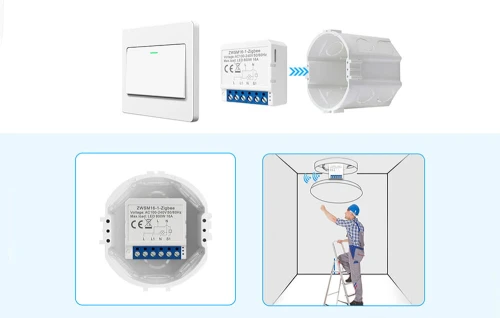 jednokanałowy przekaźnik Zigbee 3.0