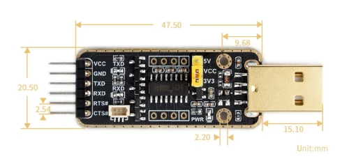 UART-Debugger-Modul für Raspberry Pi 5
