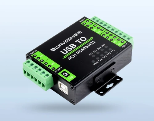 Przemysłowy Konwerter USB do 4-Kanałowego RS485/422, FT4232HL