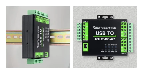 Przemysłowy Konwerter USB do 4-Kanałowego RS485/422, FT4232HL