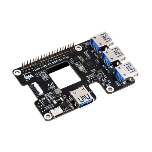 Rozszerzenie PCIIe USB 3.2 dla Raspberry Pi 5, HUB PCIe na 4 x USB