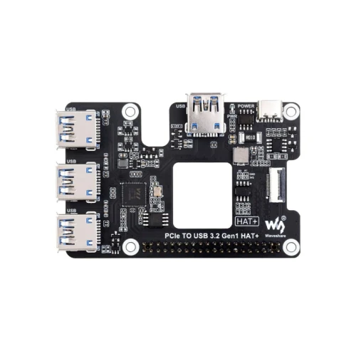 Rozszerzenie PCIIe USB 3.2 dla Raspberry Pi 5, HUB PCIe na 4 x USB