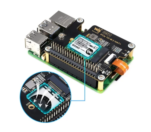 Adapter PCIe do M.2 M dla Raspberry Pi 5 M dla Raspberry Pi 5